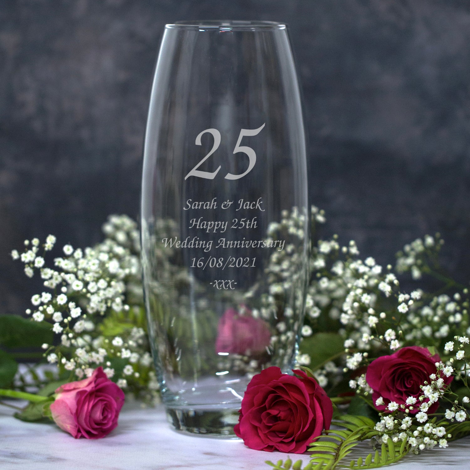 Personalised Glass Vases