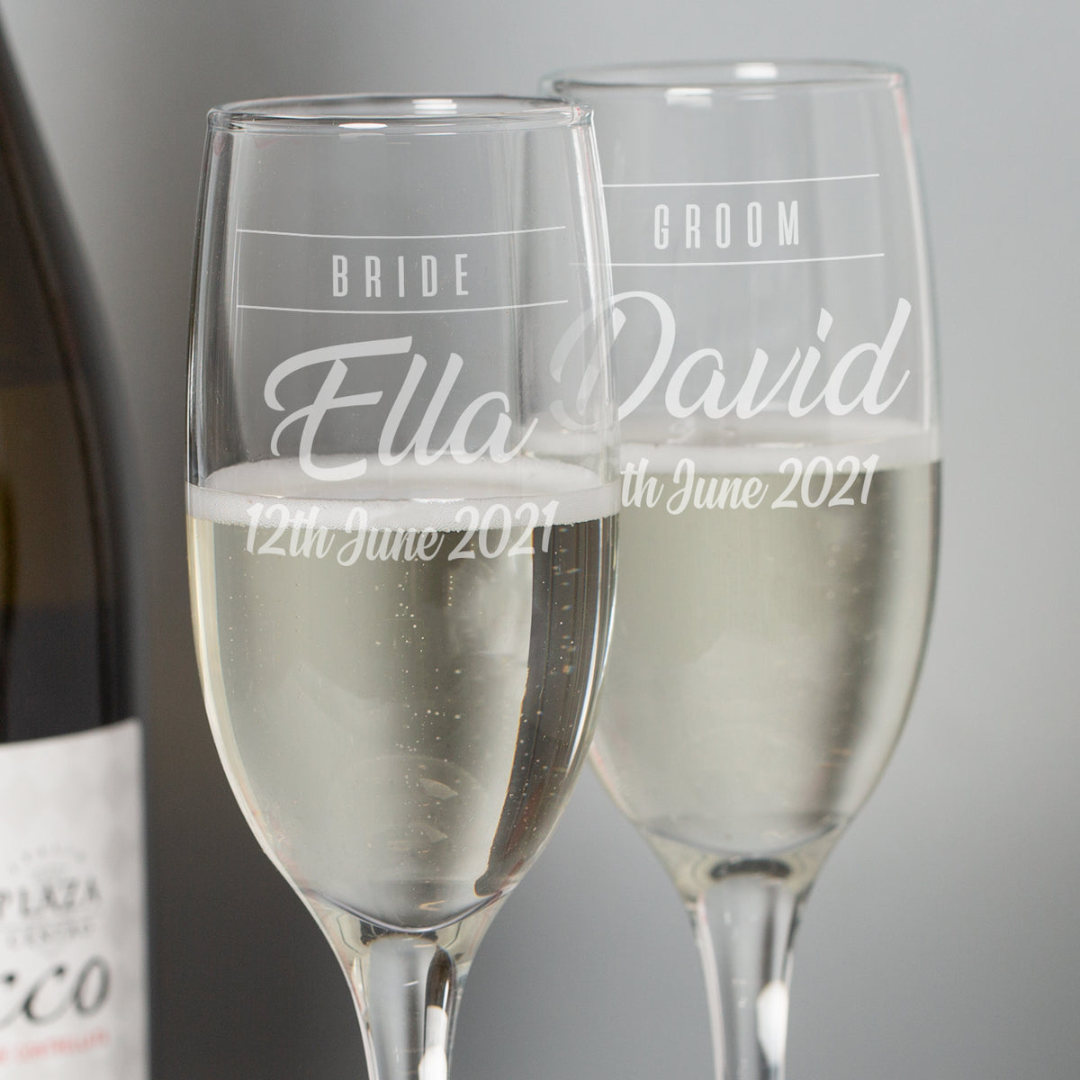Personalised Champagne Flutes