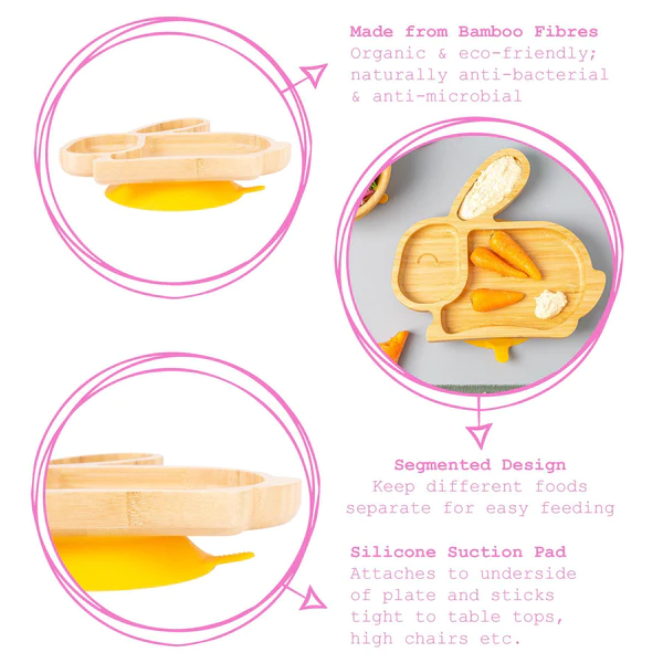 Personalised Rabbit Tiny Dining Suction Plate