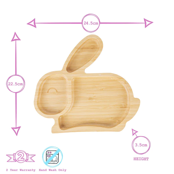 Personalised Rabbit Tiny Dining Suction Plate