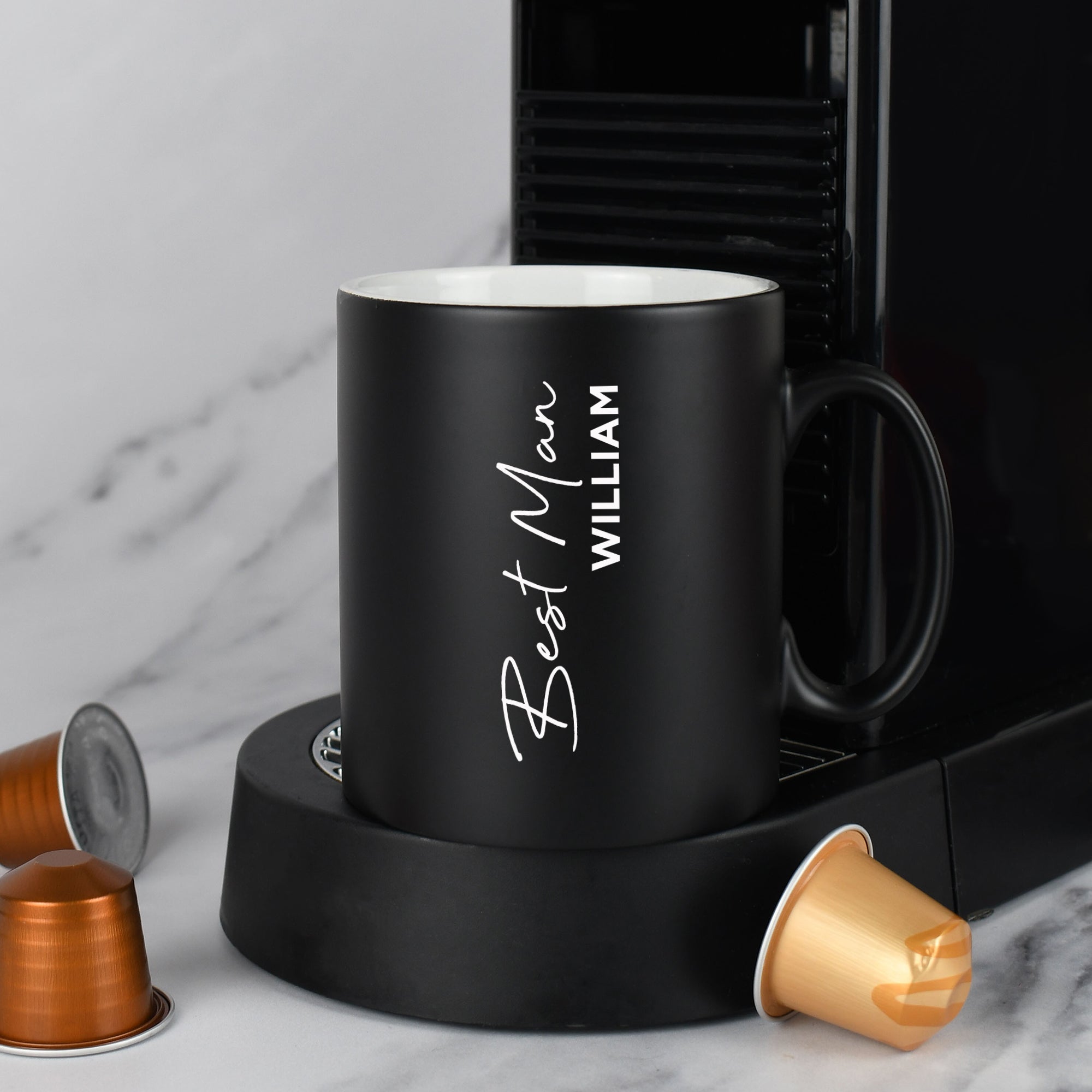 Personalised Best Man Wedding Mug - Black - Mugs