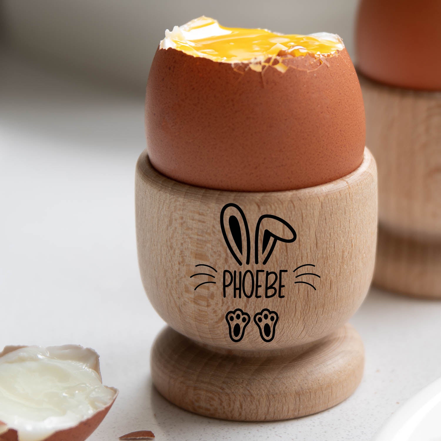 Personalised Easter Name Wooden Egg Cup - Egg Cup
