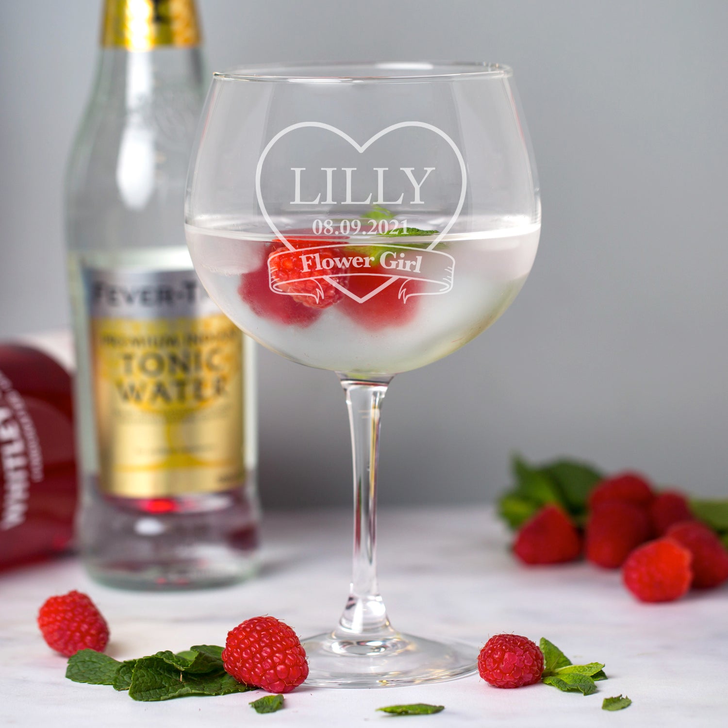 Personalised Any Role Wedding Balloon Gin Glass - Balloon Glass