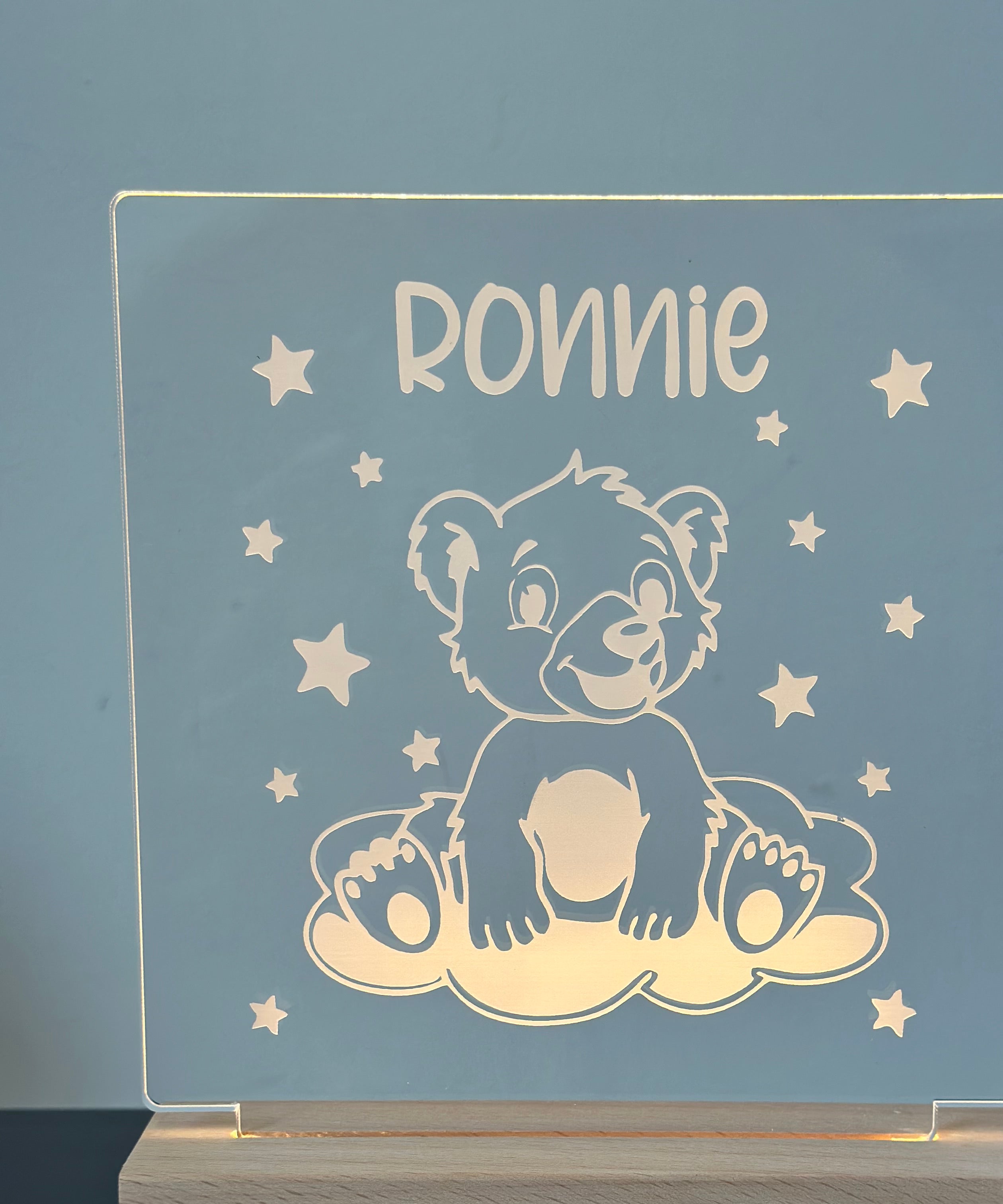 Personalised Bear LED Night Light - LED Night Light