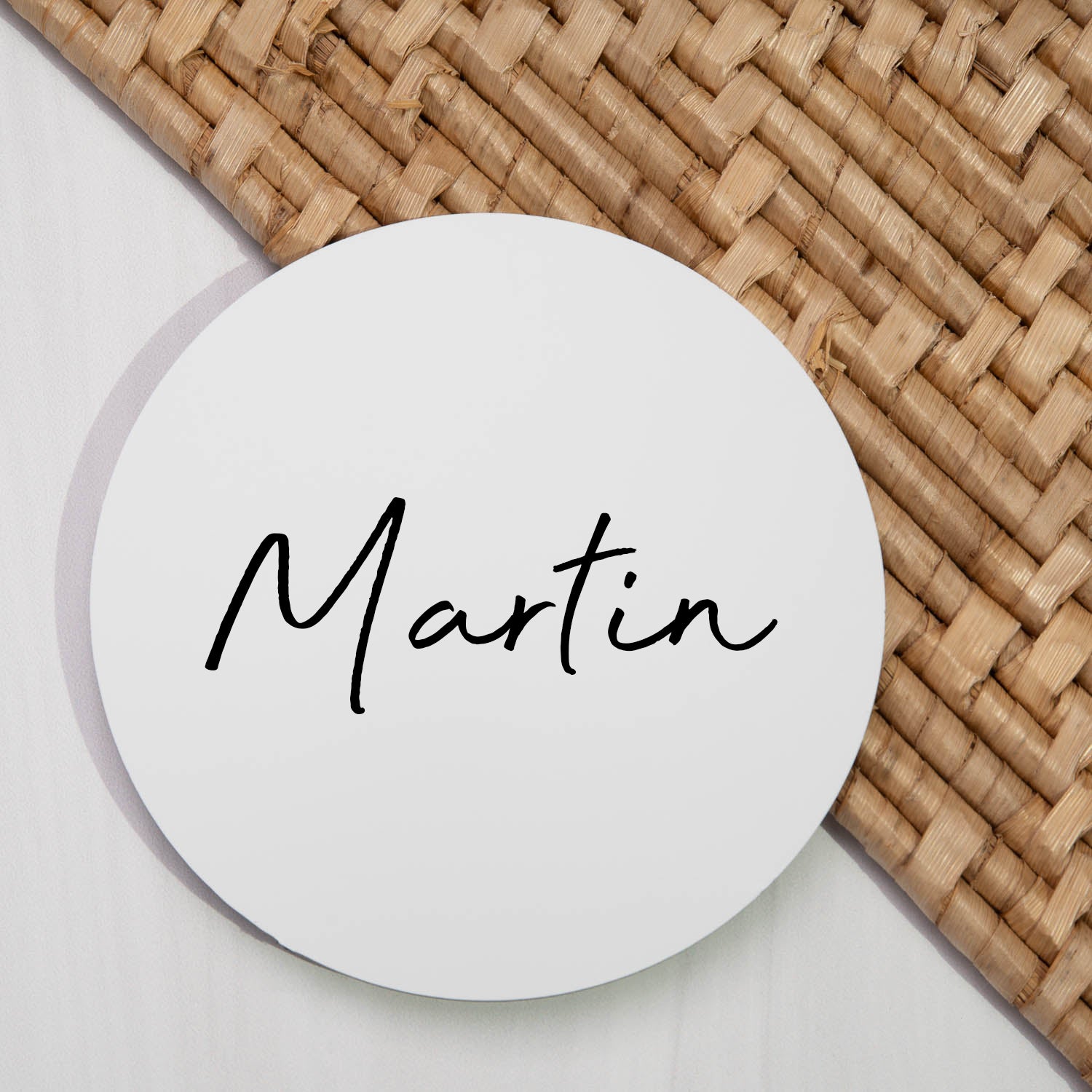 Personalised Large Name Round Coaster