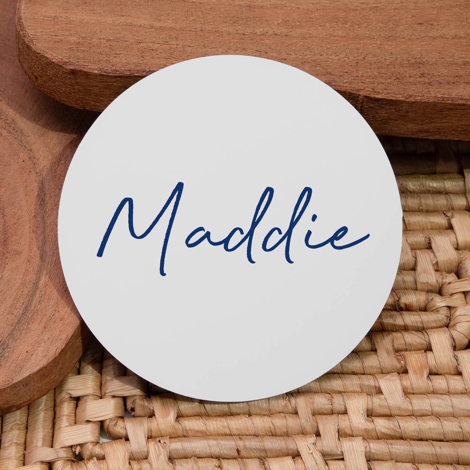 Personalised Large Name Round Coaster