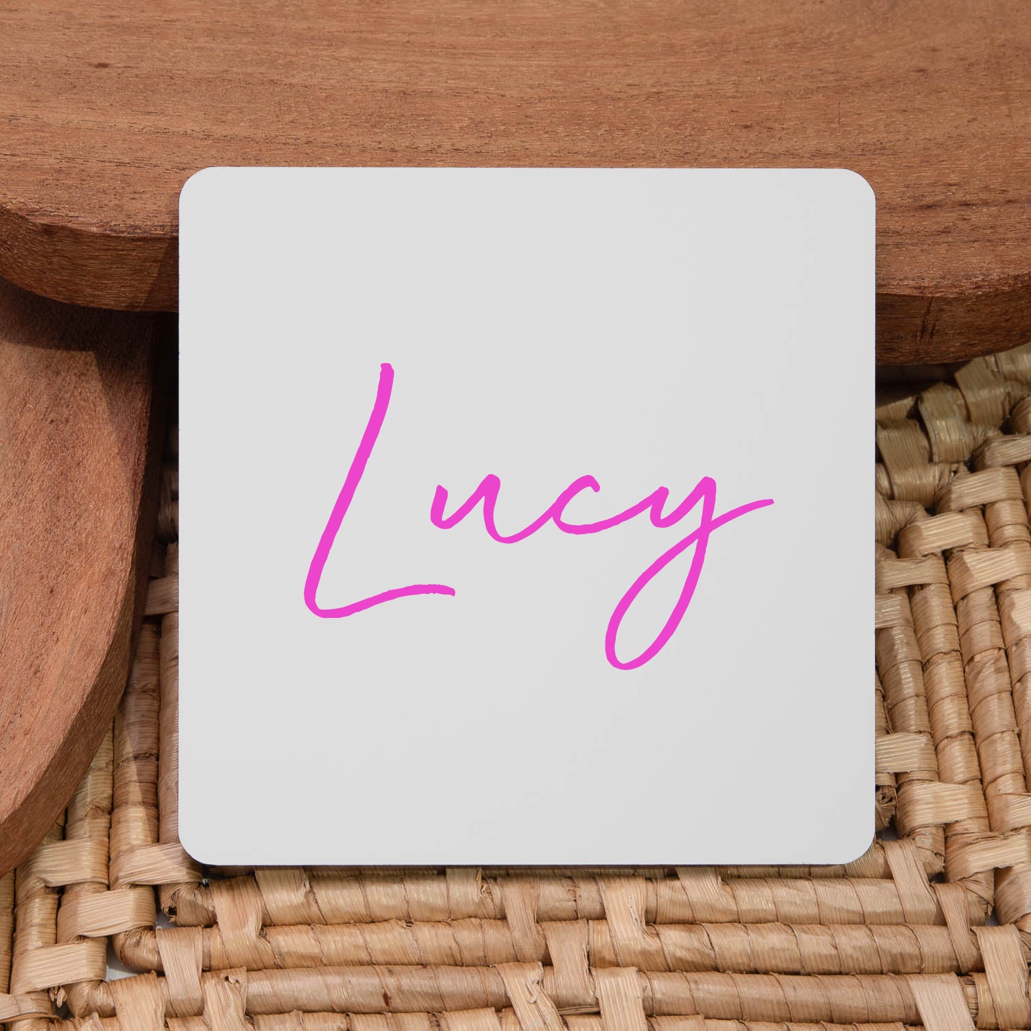 Personalised Large Name Square Coaster