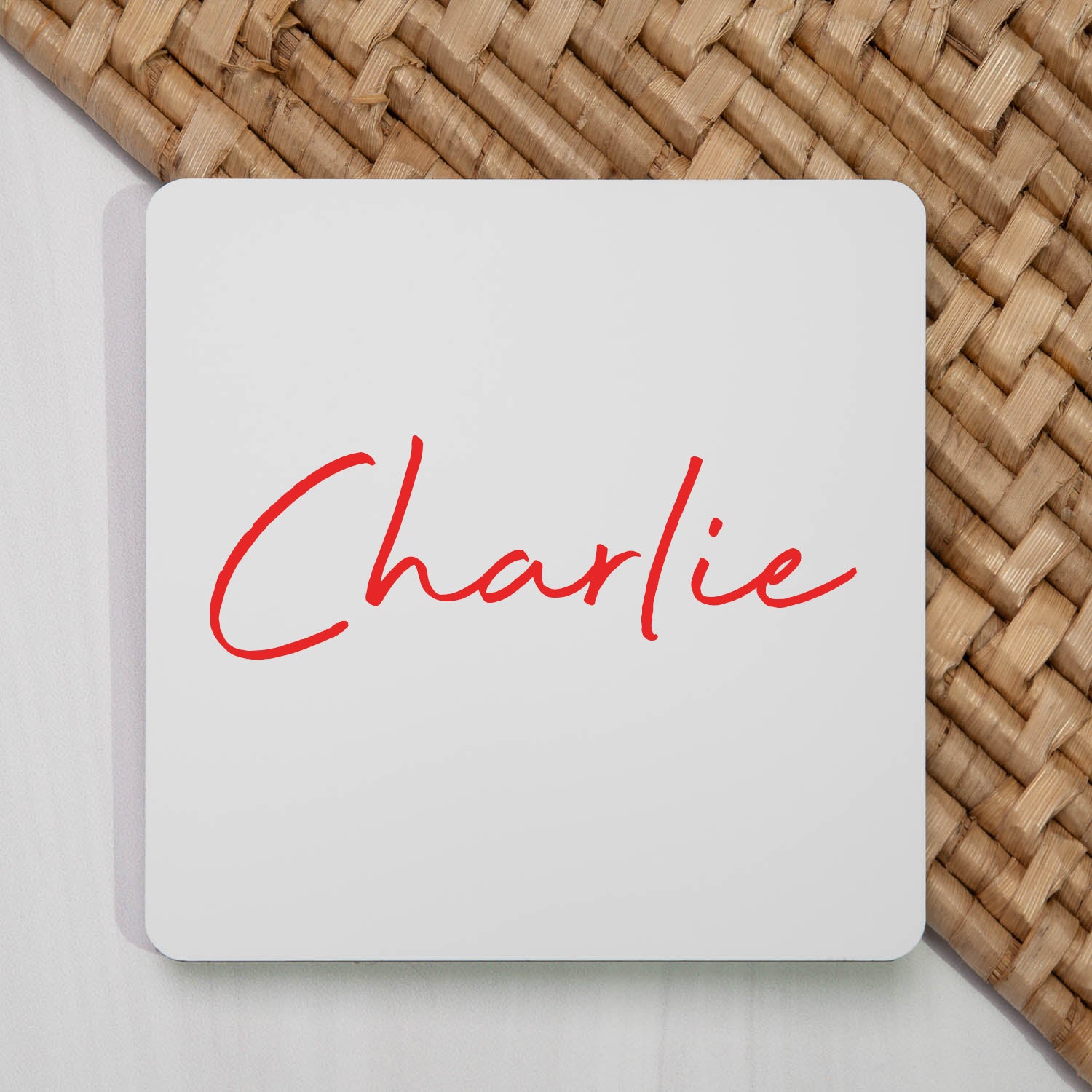 Personalised Large Name Square Coaster