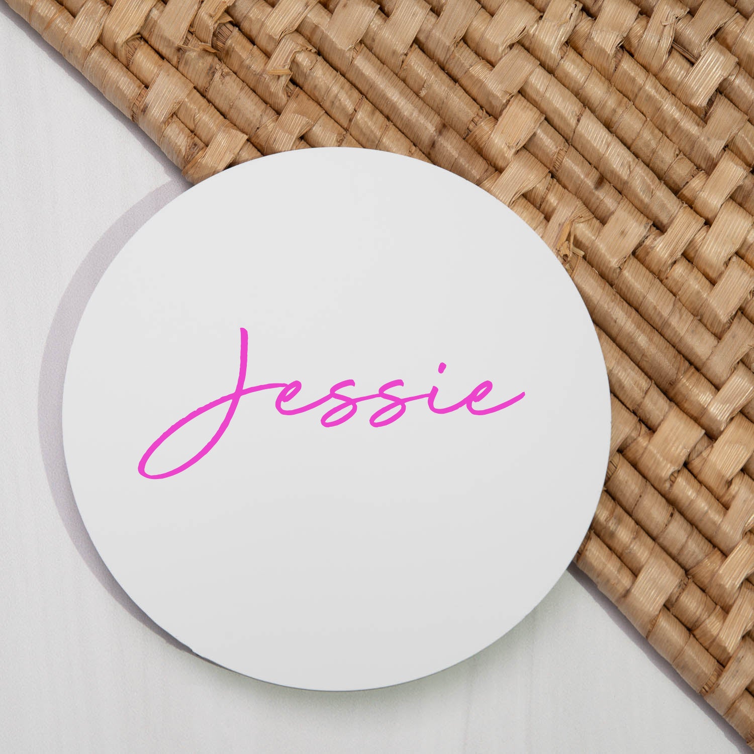 Personalised Large Name Round Coaster