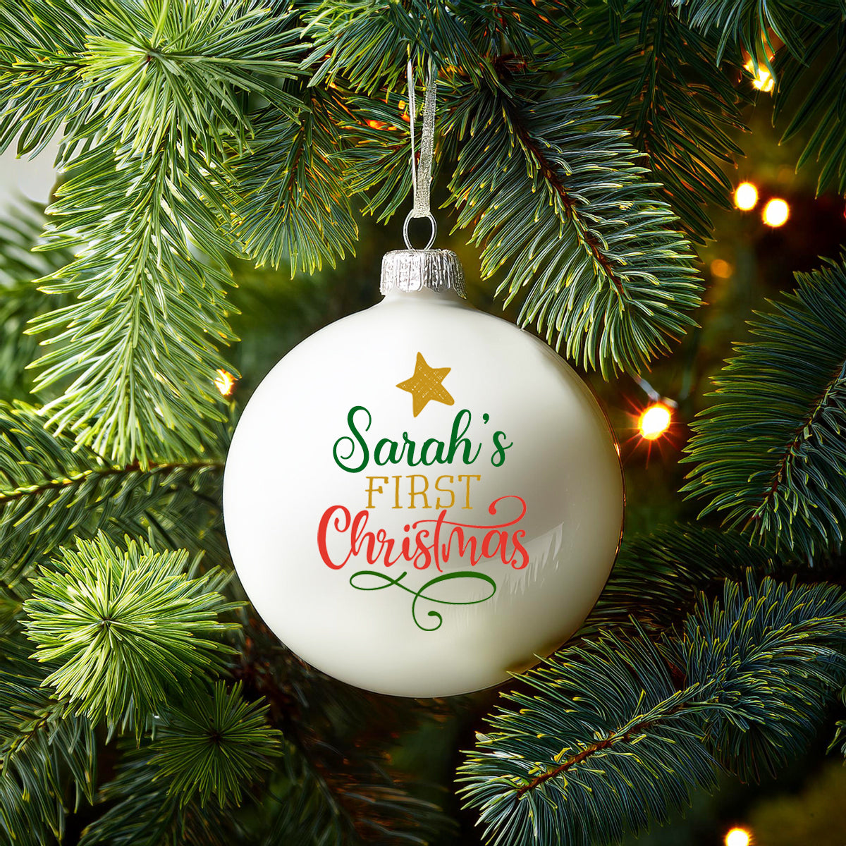 Personalised Baby’s First Christmas Bauble - Baubles