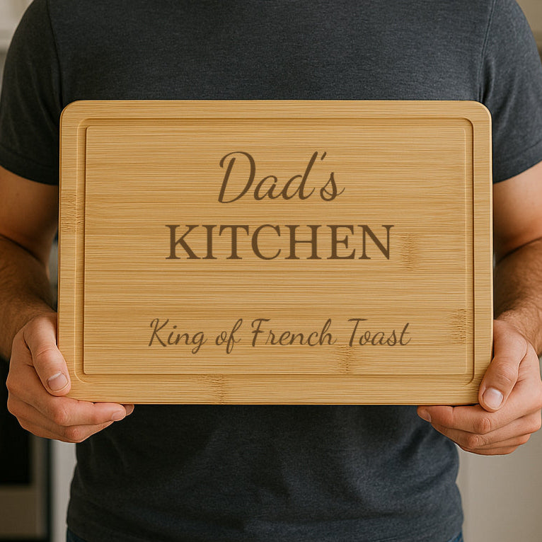 Personalised Dad’s Kitchen Wooden Chopping Board - Chopping Boards