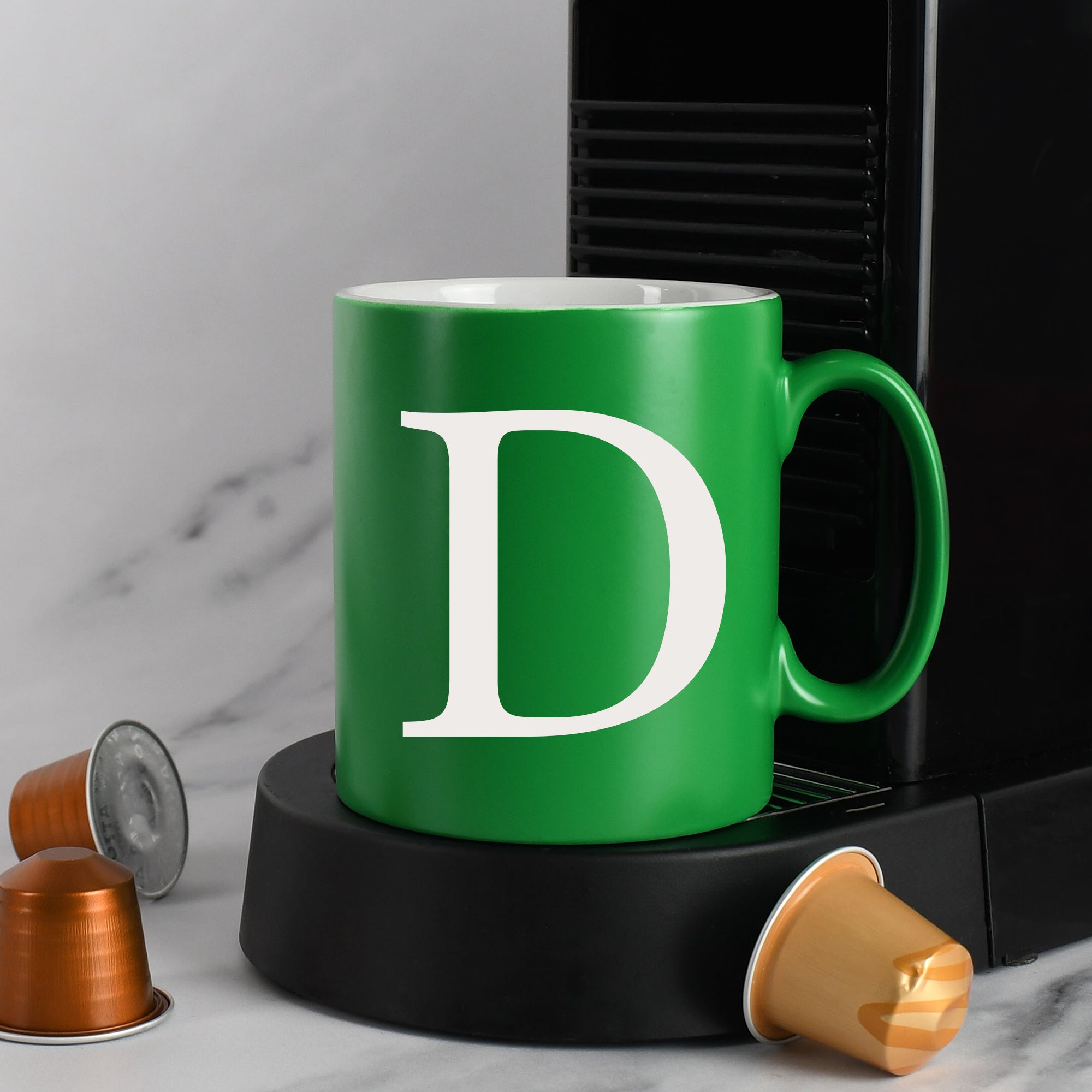 Personalised Initial Mug - Green - Mugs