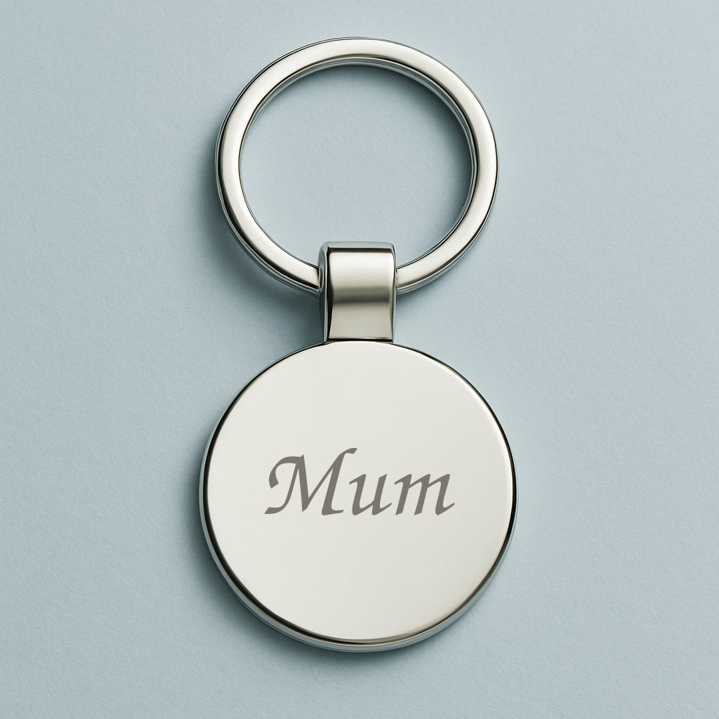Personalised Name Circle Keyring - Key Rings