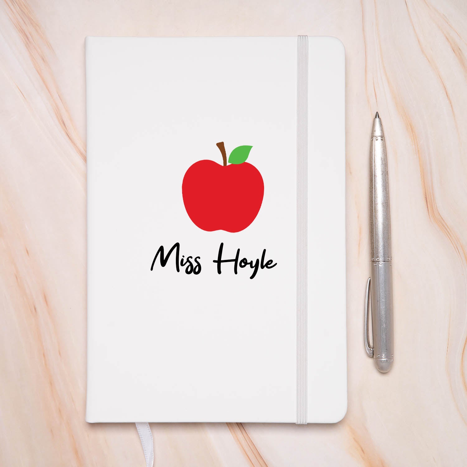 Personalised Teacher Apple PU A5 Notebook - Notebook