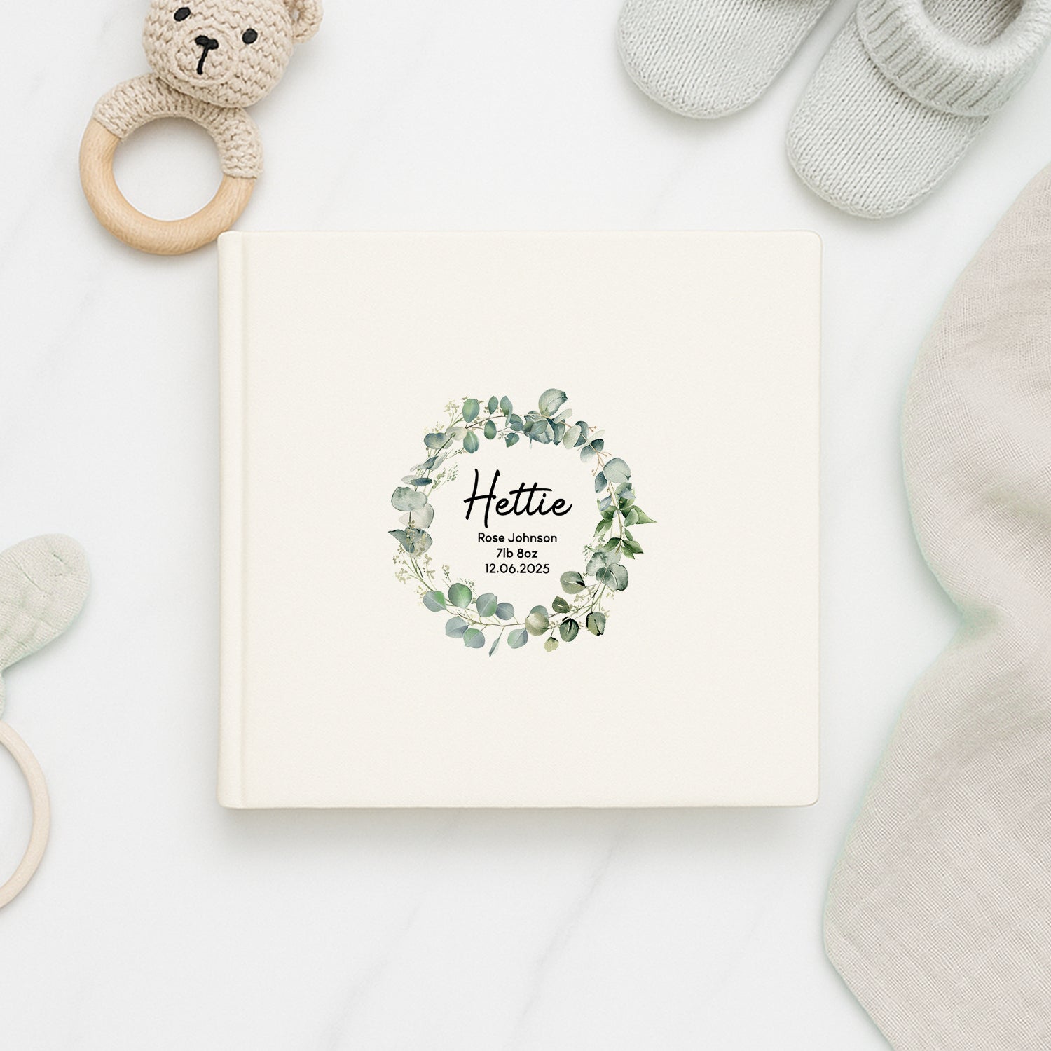 Personalised Ivory Floral Photo Album - Photo Album