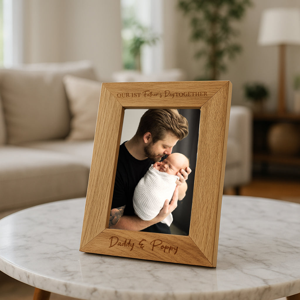 Personalised Wooden Our 1st Father’s Day Together Frame - Photo Frames