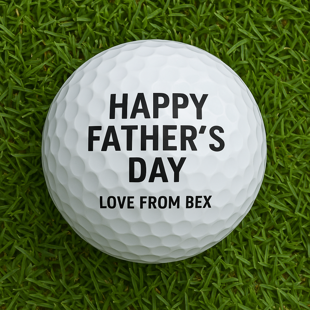 Personalised Happy Father’s Day Golf Ball - Golf Balls