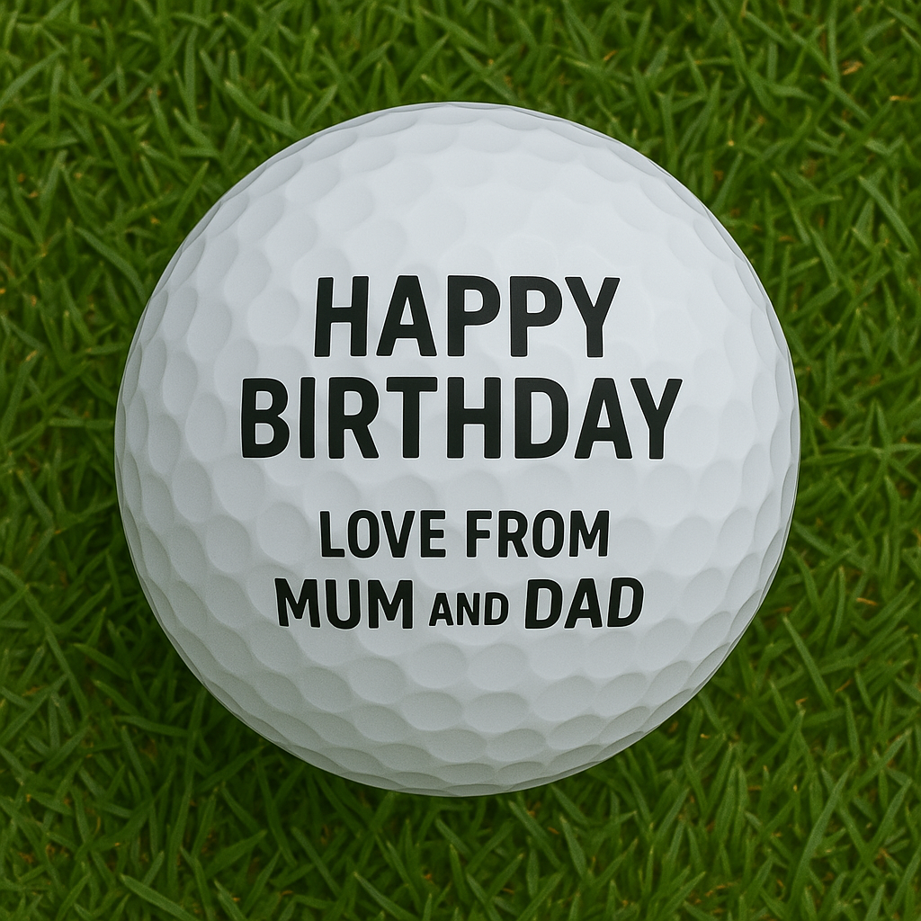 Personalised Happy Birthday Golf Ball - Golf Balls