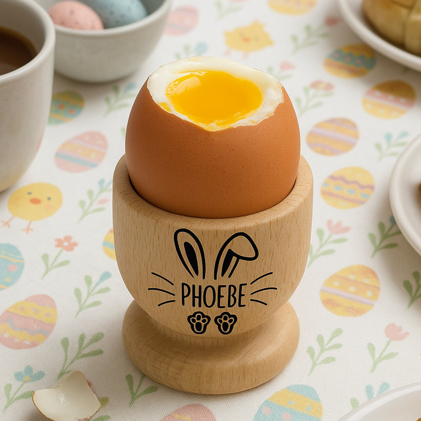 Personalised Easter Name Wooden Egg Cup - Egg Cup