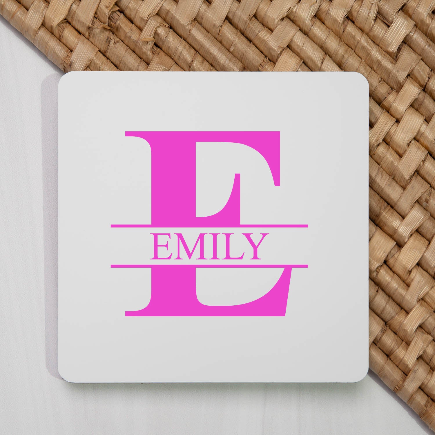 Personalised Initial & Name Square Coaster