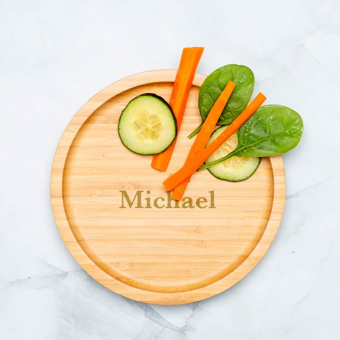 Personalised Round Tiny Dining Suction Plate