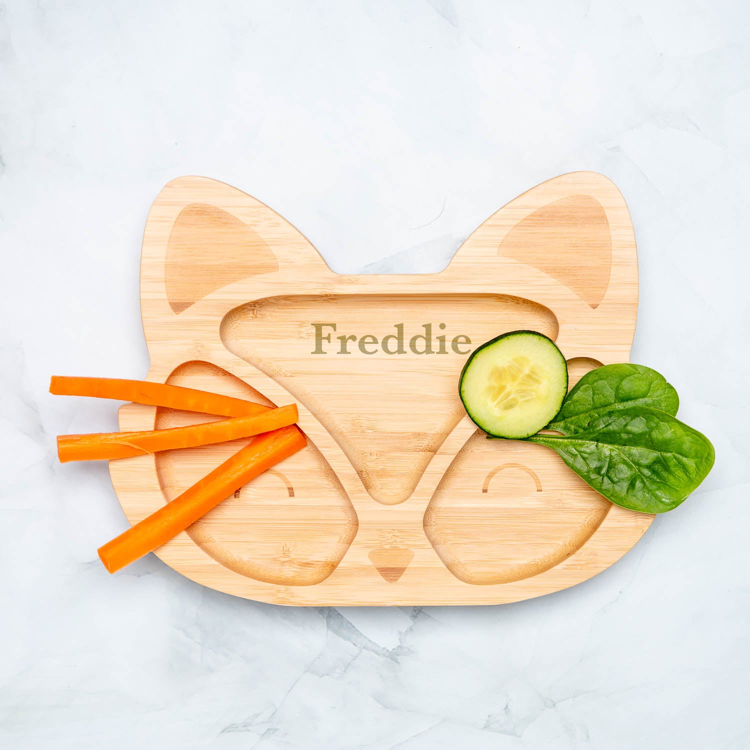 Personalised Fox Tiny Dining Suction Plate
