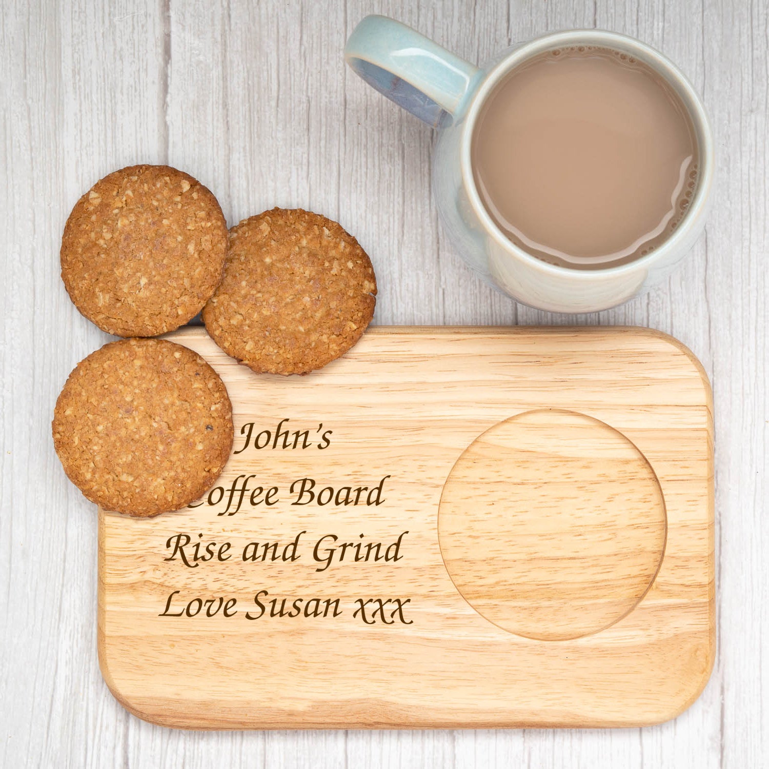 Personalised Any Message Wooden Tea Board - Tea Board