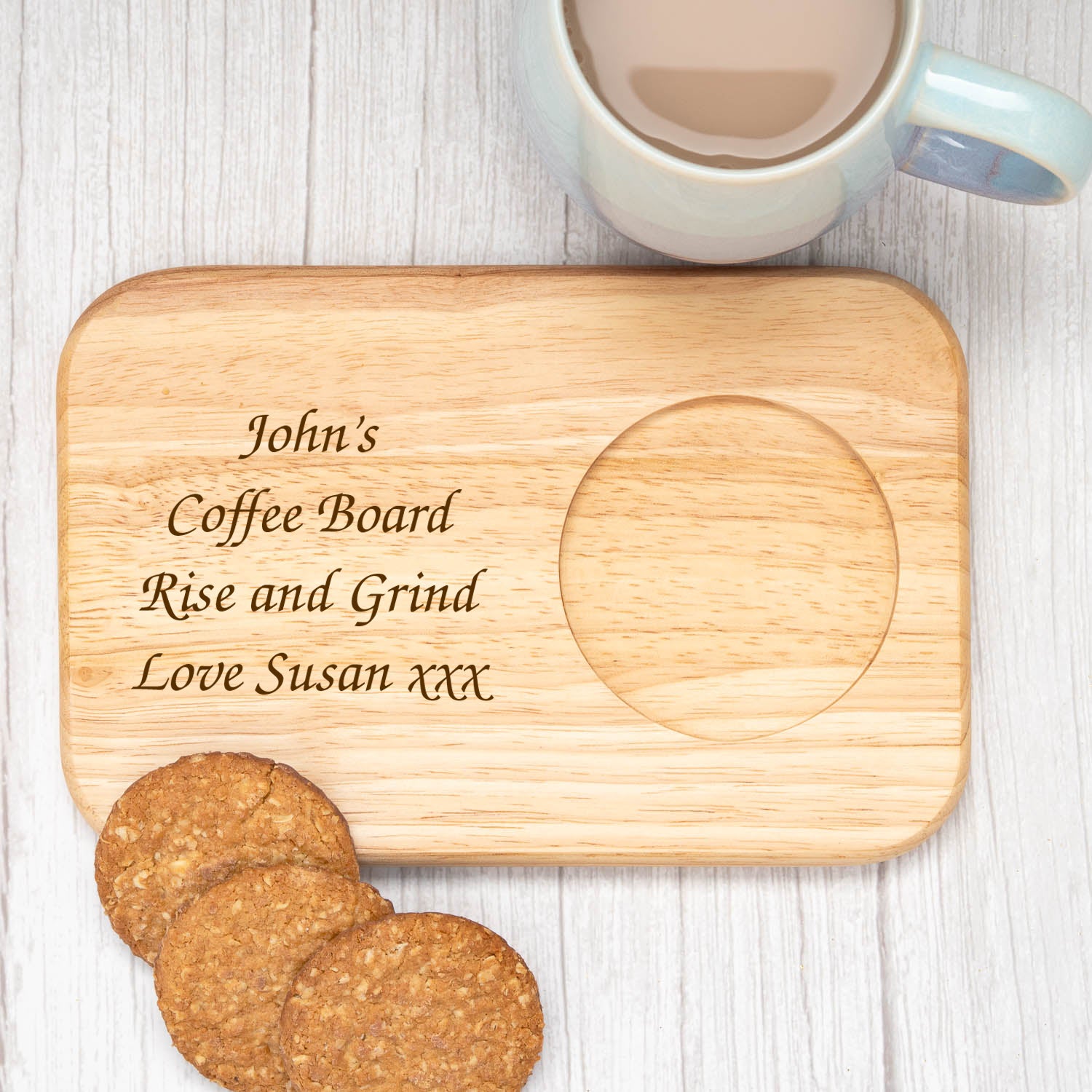 Personalised Any Message Wooden Tea Board - Tea Board