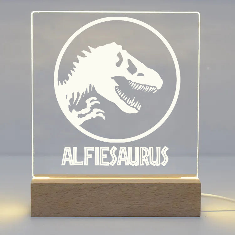 Personalised Dinosaur LED Night Light - LED Night Light