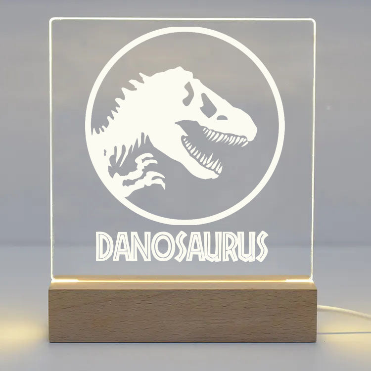 Personalised Dinosaur LED Night Light - LED Night Light