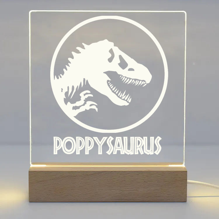 Personalised Dinosaur LED Night Light - LED Night Light