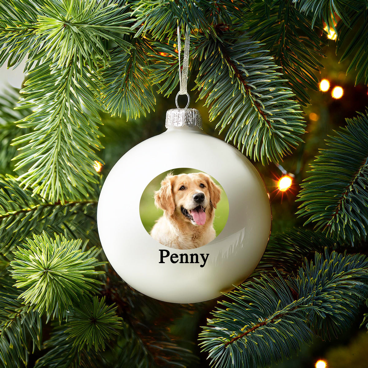 Personalised Pet Photo Upload Christmas Bauble - Baubles