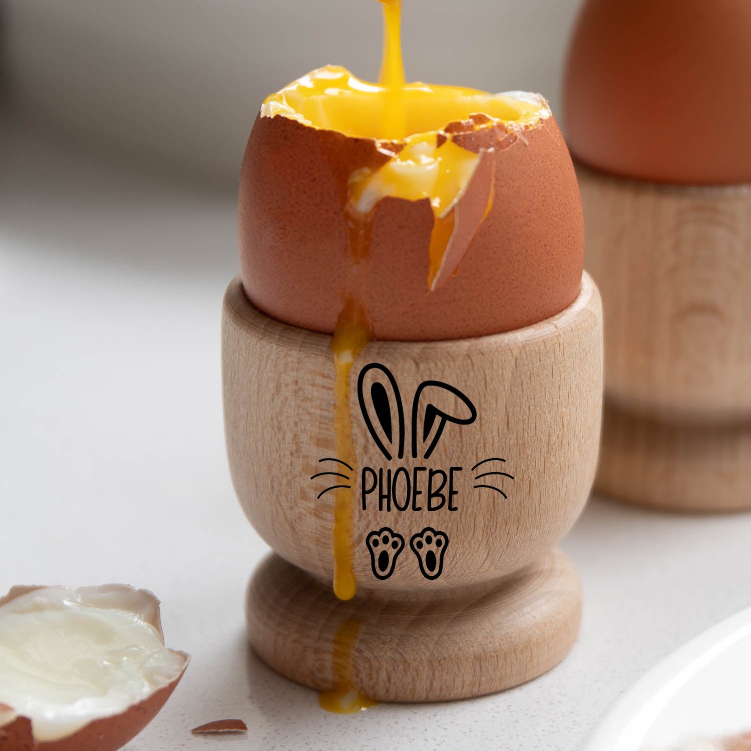 Personalised Easter Name Wooden Egg Cup - Egg Cup