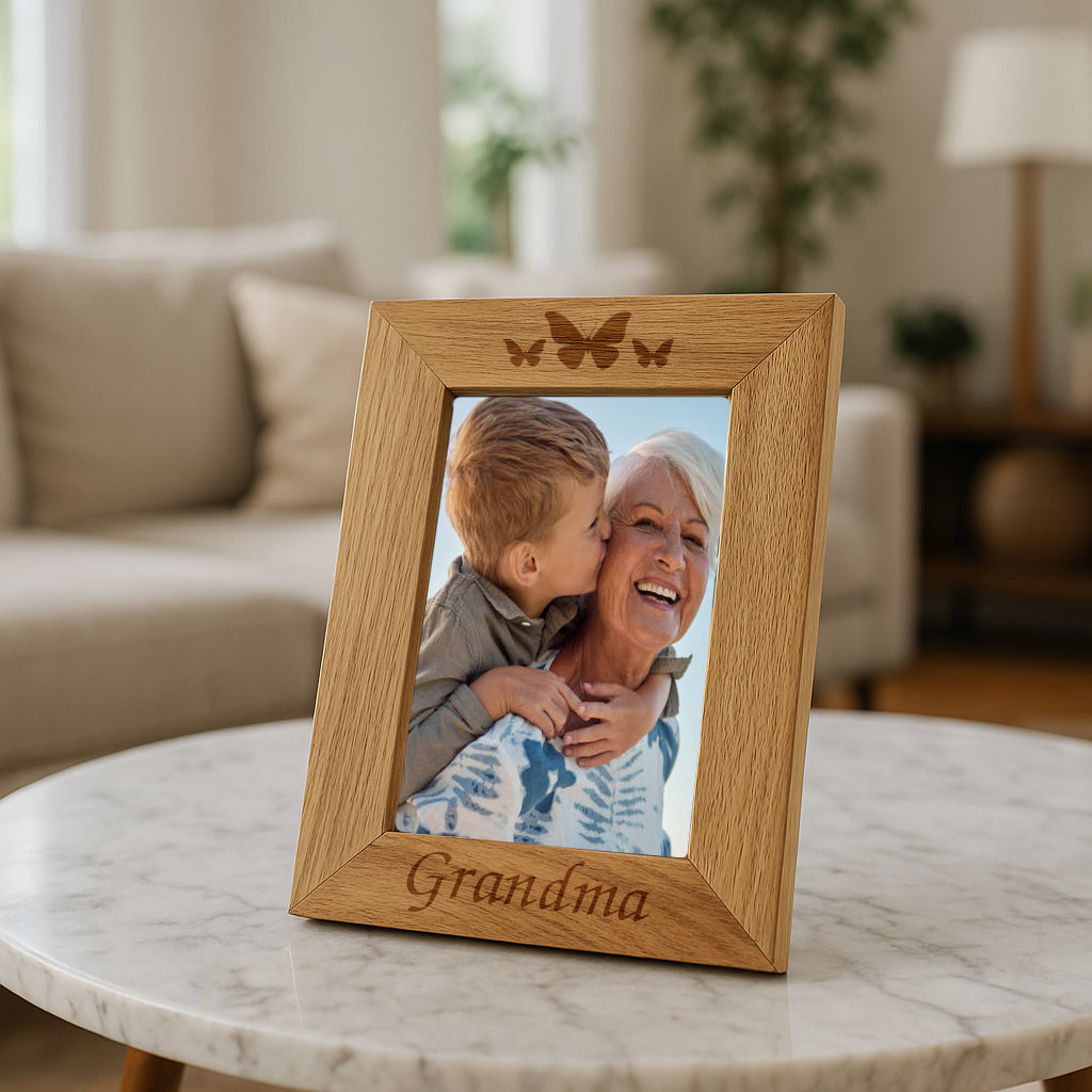 Engraved Wooden Grandma Frame - Photo Frames
