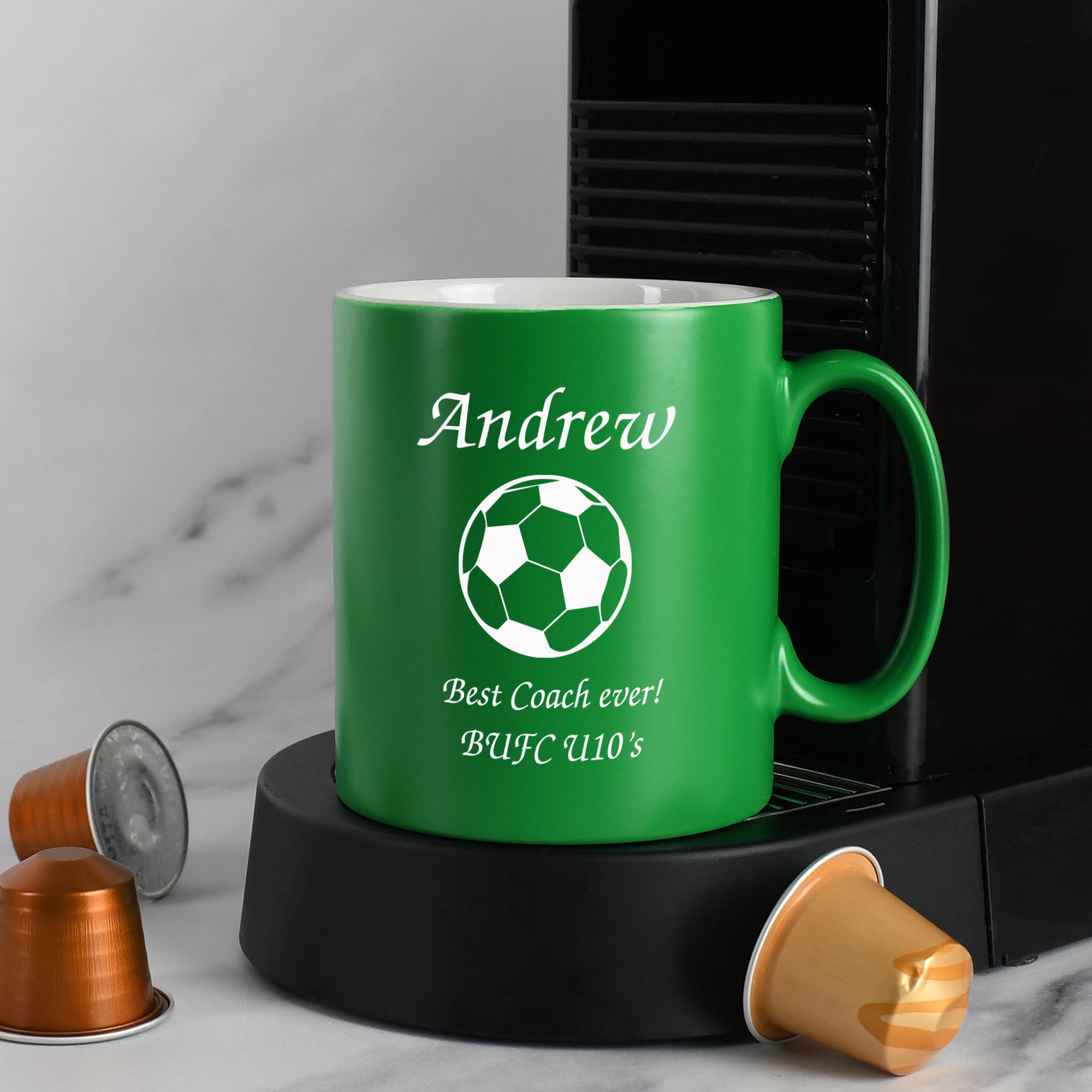 Personalised Football Mug - Green