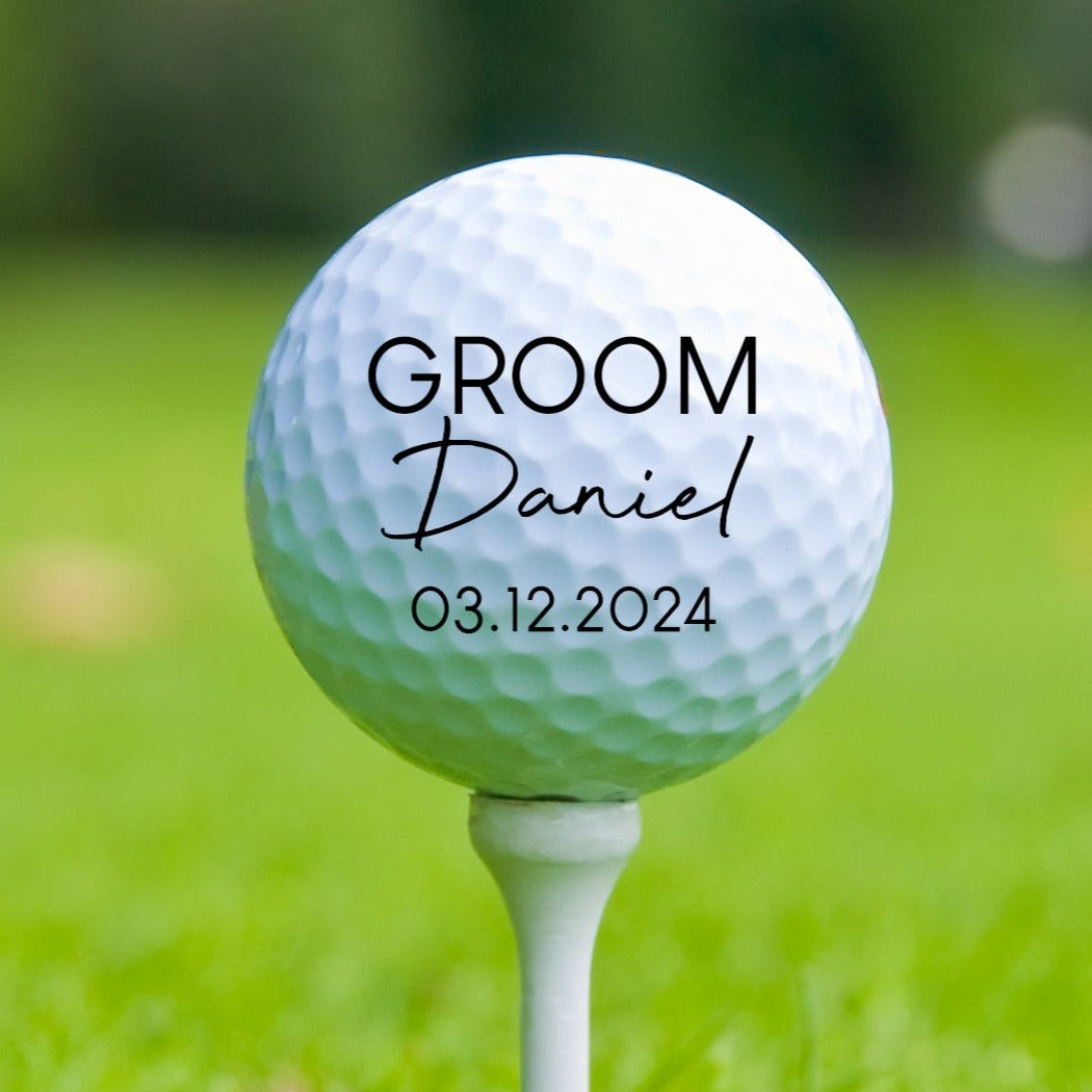 Personalised Groom Golf Ball - Golf Balls