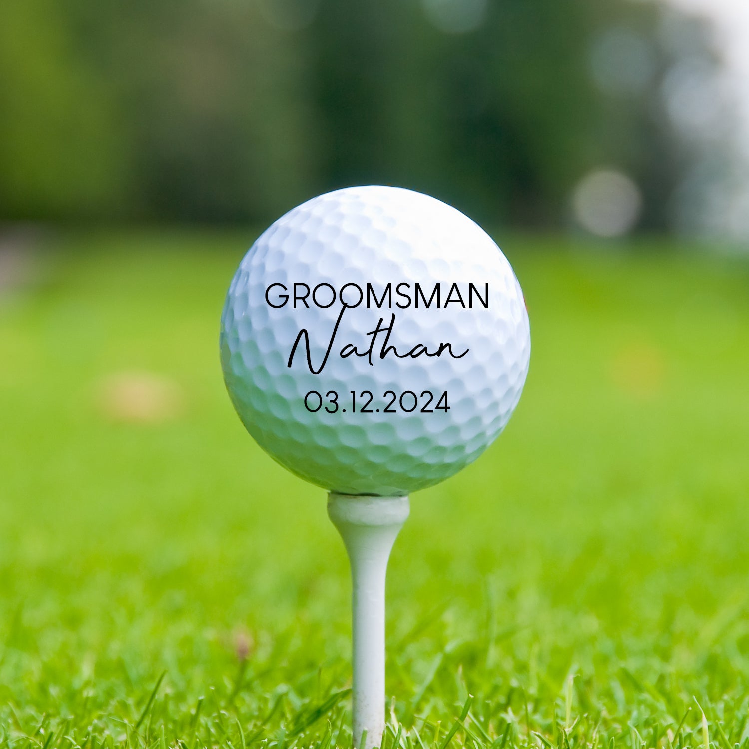 Personalised Groomsman Golf Ball - Golf Balls
