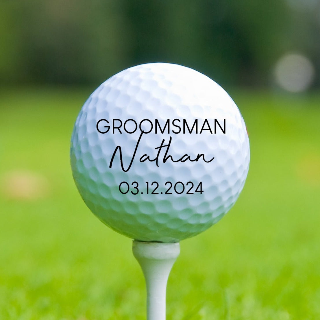 Personalised Groomsman Golf Ball - Golf Balls