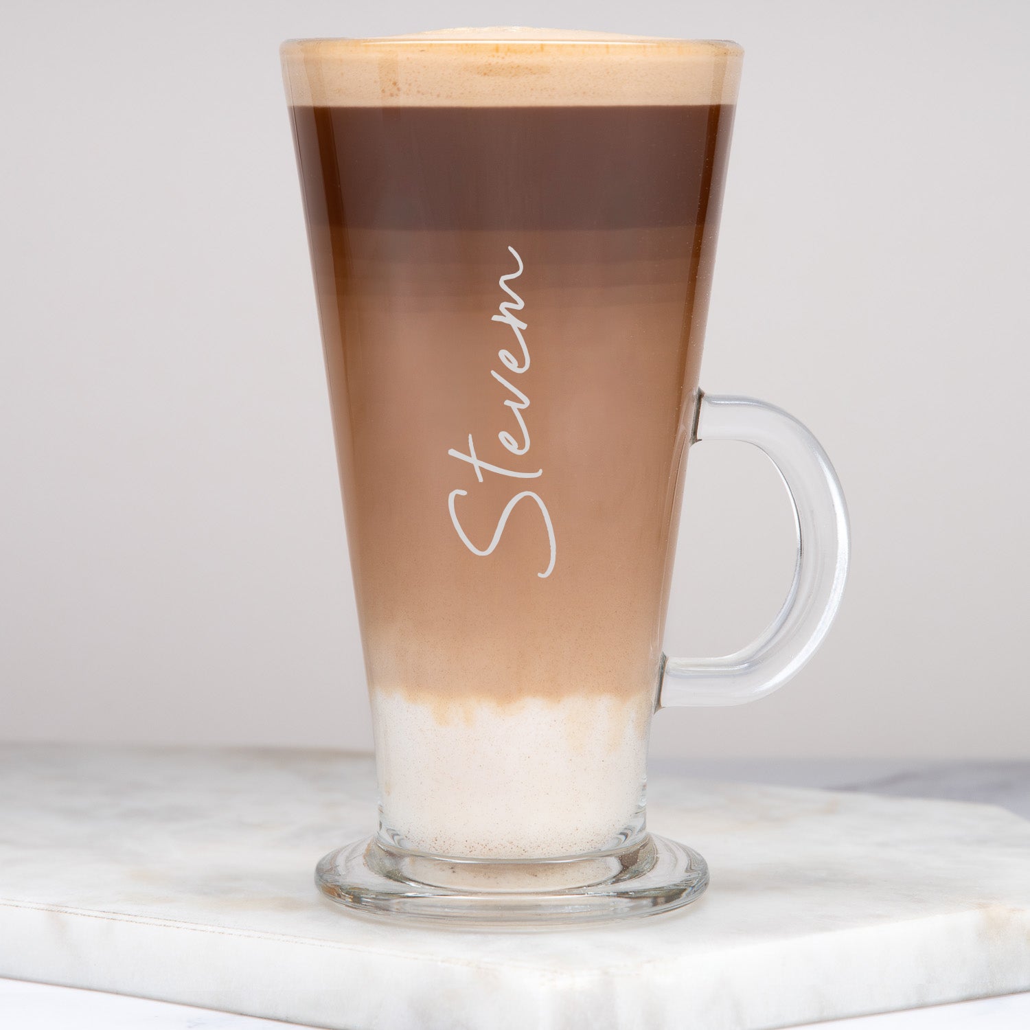 Personalised Large Name Latte Glass - Latte Glass