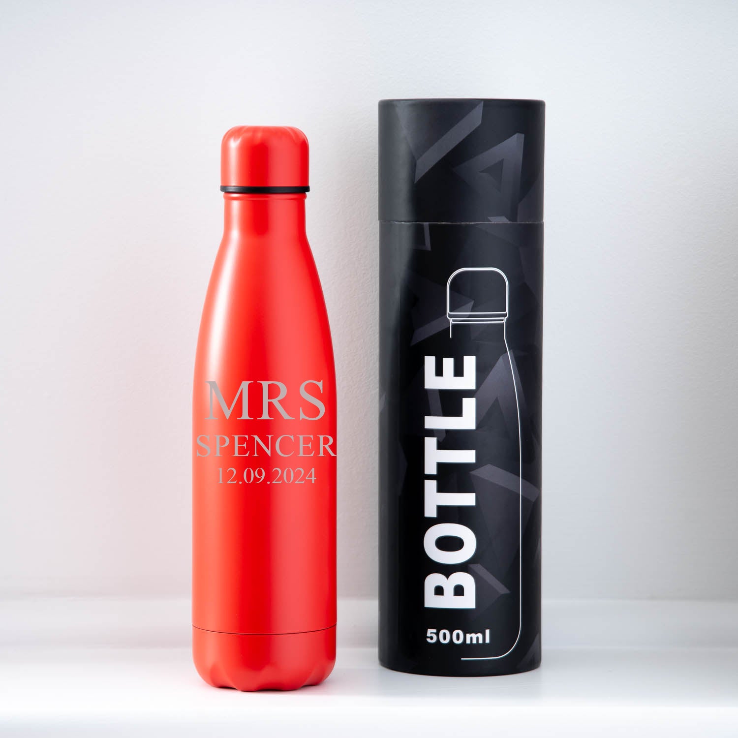 Personalised Mr & Mrs Thermos Water Bottle Set - Thermos Water Bottles