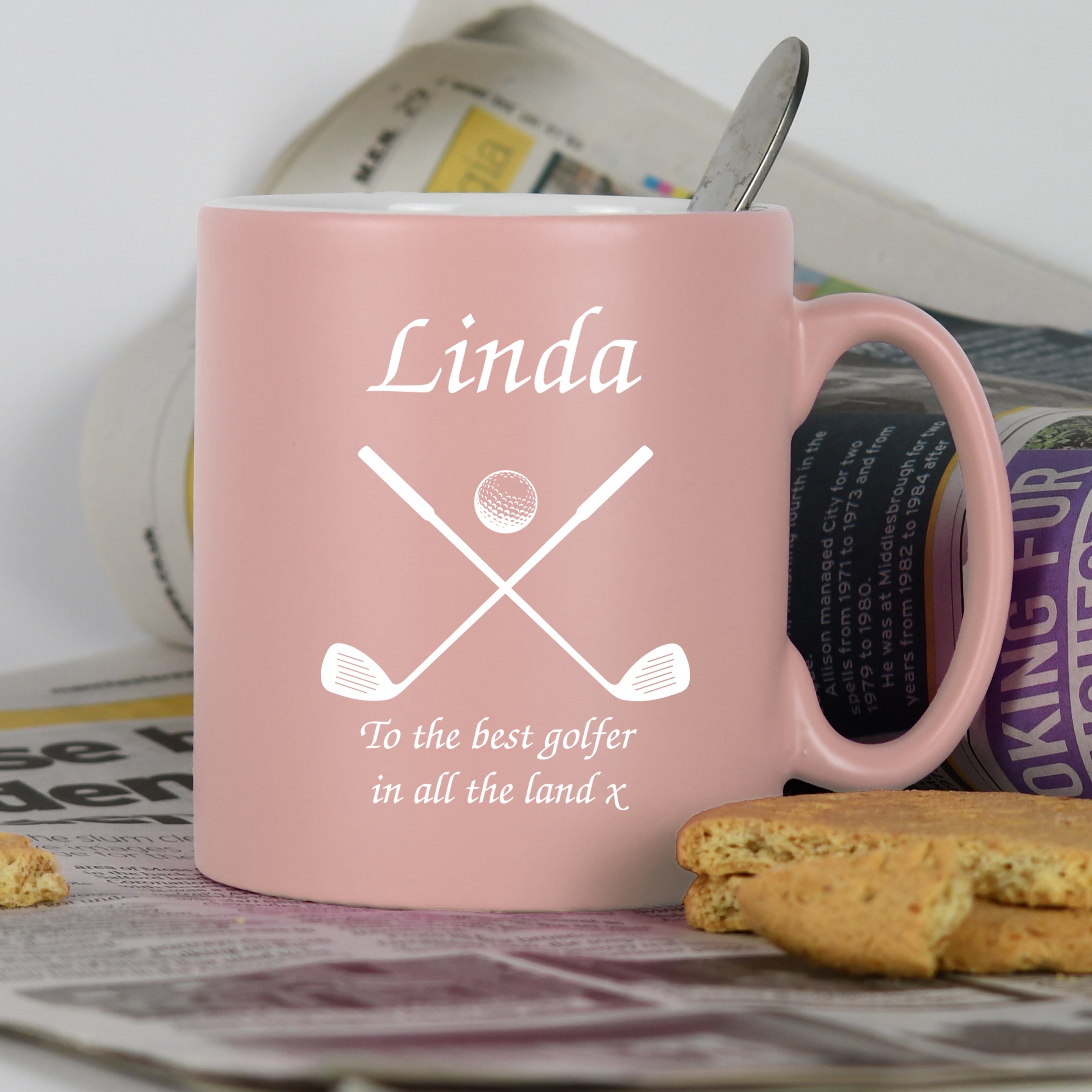 Personalised Golf & Clubs Mug - Mugs