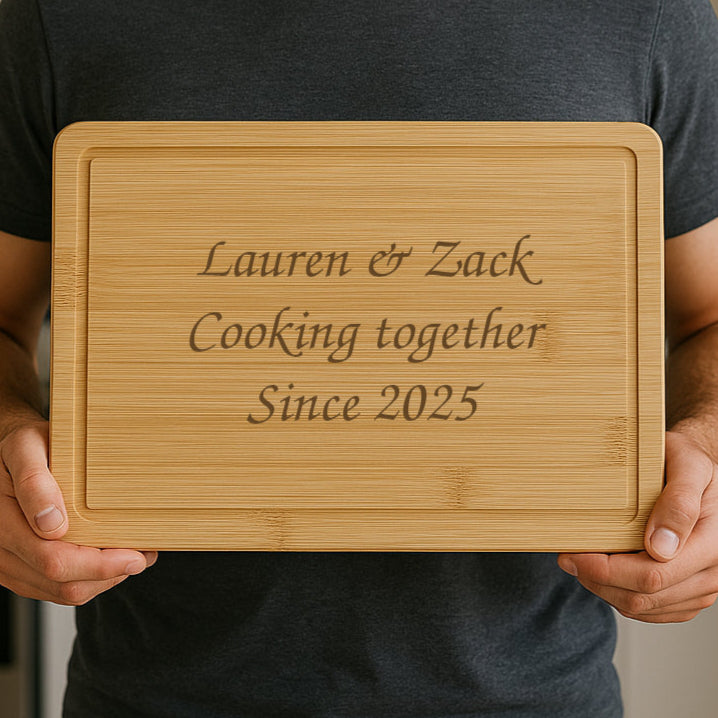 Personalised Any Message Wooden Chopping Board - Chopping Boards