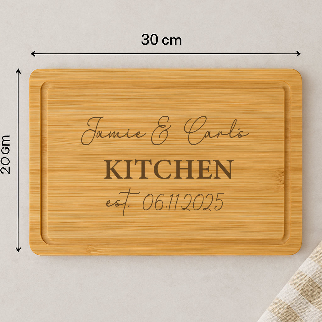Personalised His & Hers Kitchen Wooden Chopping Board - Chopping Boards
