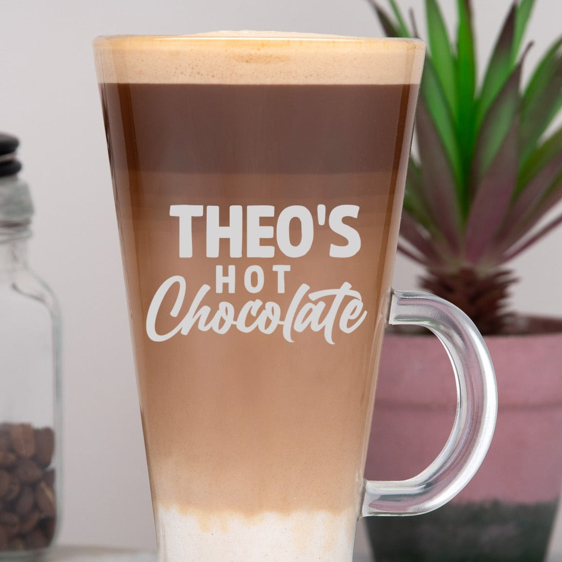 Personalised Hot Chocolate Latte Glass - Latte Glass