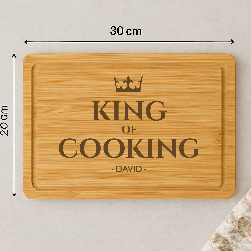 Personalised King Of Wooden Chopping Board - Chopping Boards