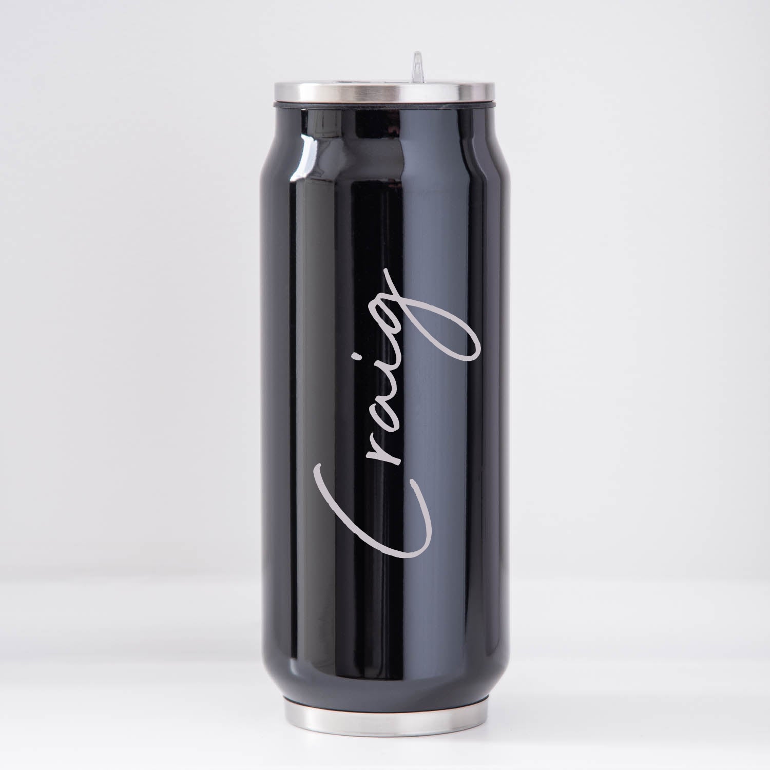 Personalised Large Name 500ml Can Style Bottle - cup
