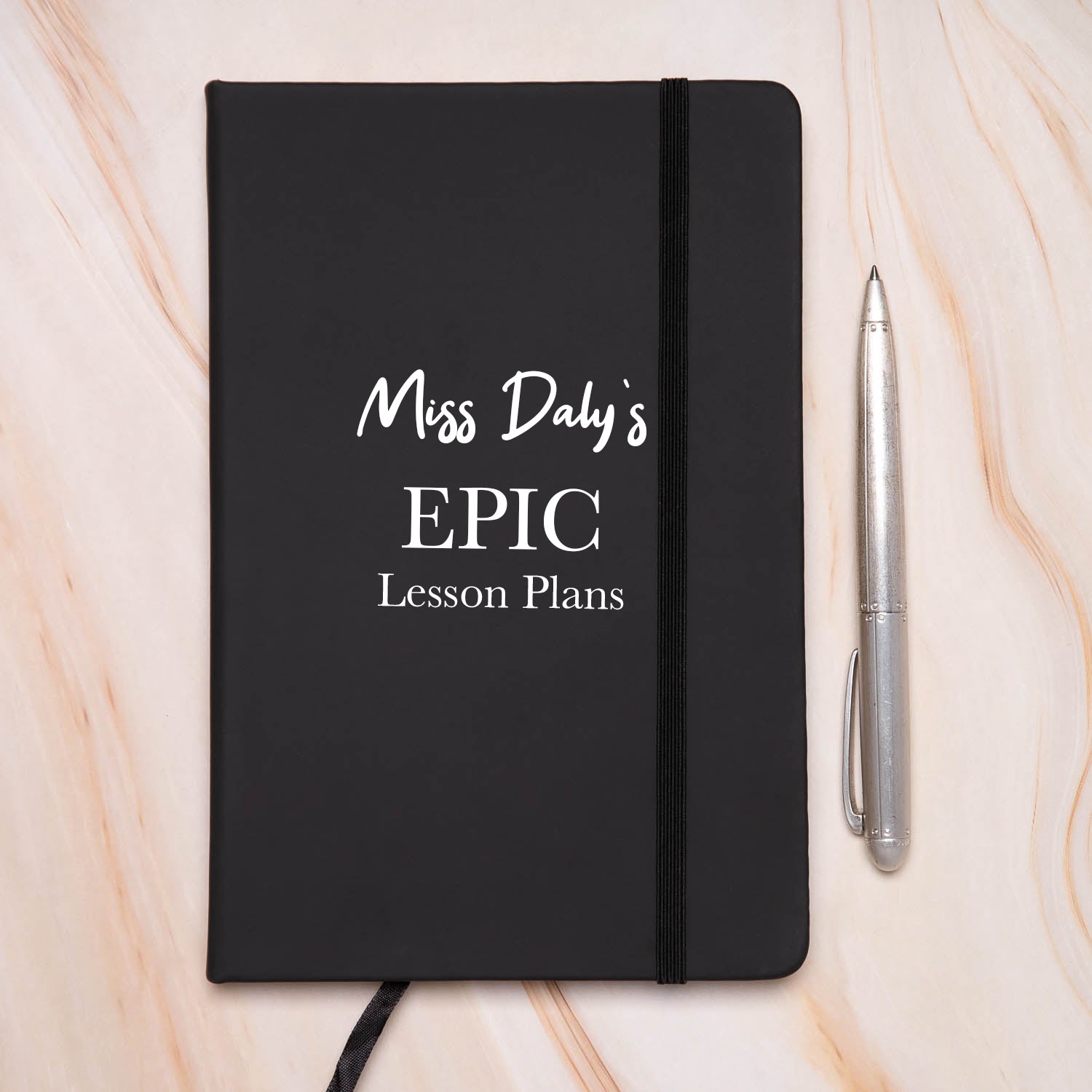 Personalised Teacher Epic Lessons PU A5 Notebook - Notebook