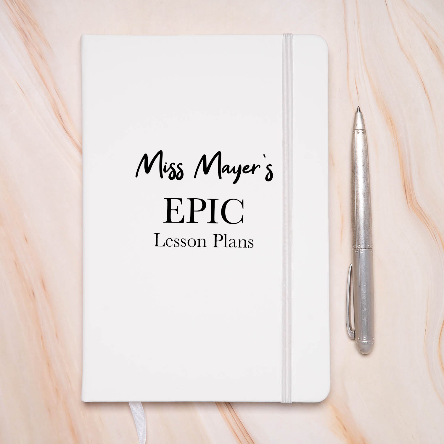 Personalised Teacher Epic Lessons PU A5 Notebook - Notebook