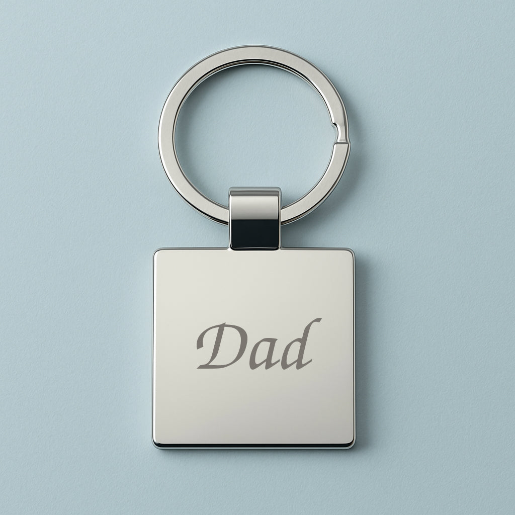 Personalised Name Square Keyring - Key Rings