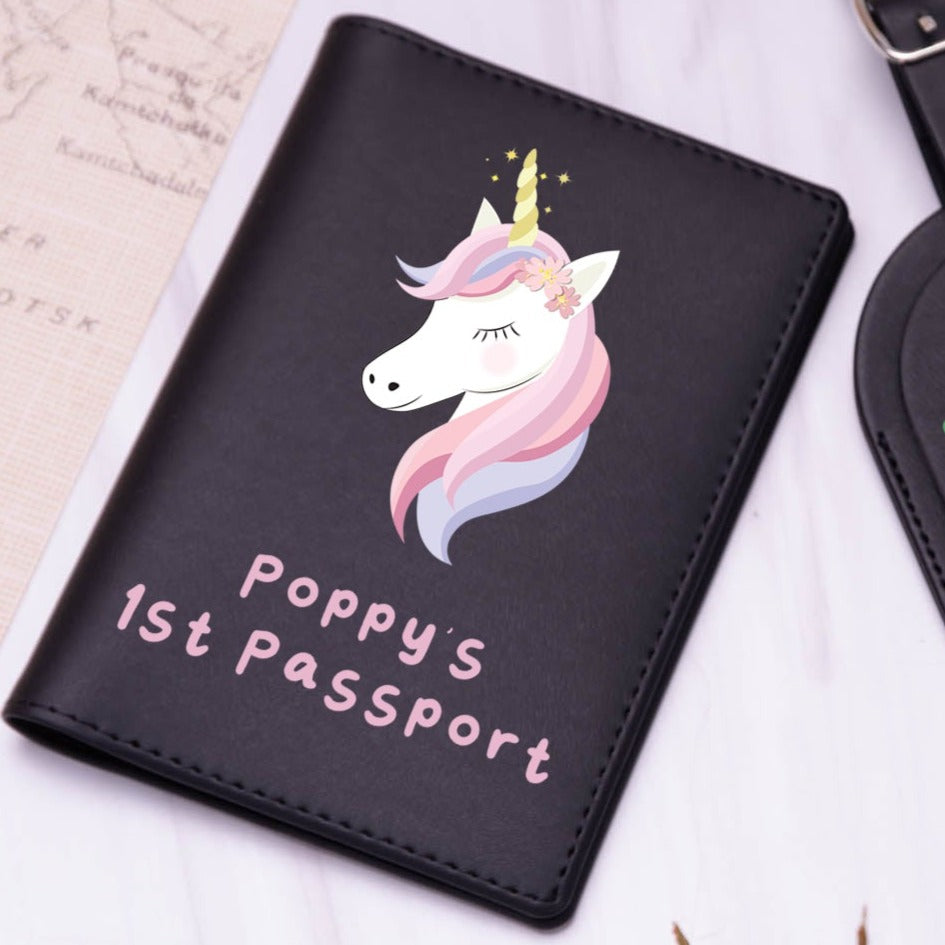 Personalised Unicorn Passport Holder